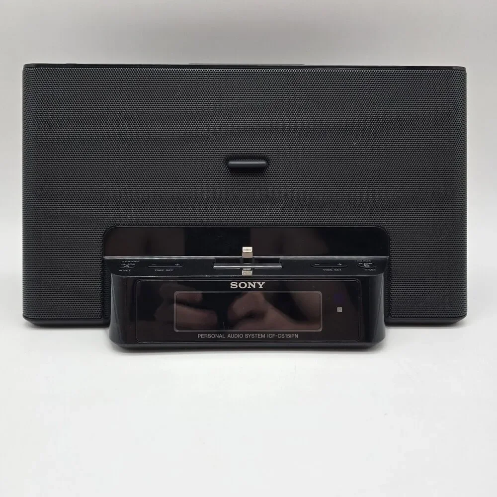 Sony Personal Audio System ICF-CS15iPN TESTED NO REMOTE
